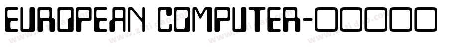 European Computer字体转换
